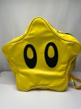 Yellow SuperStar Face Backpack From Súper Mario Video Game